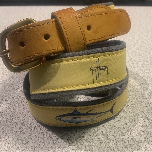 SOLD!!!  GUY HARVEY | VINTAGE | TUNA TRIO | BELT - Picture 2 of 7